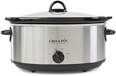 Crock-Pot 7 Quart Oval Manual Slow Cooker – Stainless Steel - Choice 434