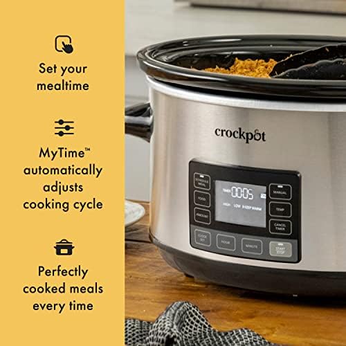 Crock-Pot 7 Quart Portable Programmable Slow Cooker with Timer - Choice 694