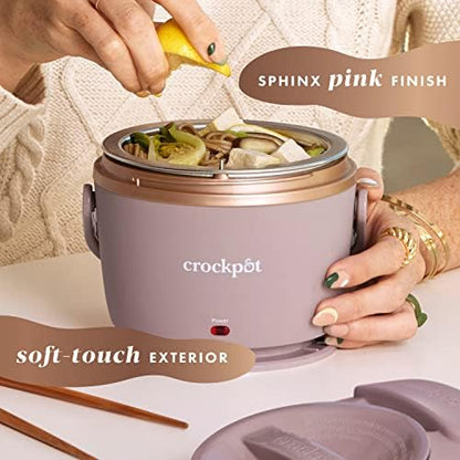 Crock-Pot Electric Lunch Box Food Warmer 20oz – Blush Pink - Choice 907