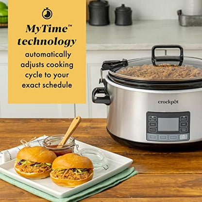 Crock-Pot 7 Quart Portable Programmable Slow Cooker with Timer - Choice 694