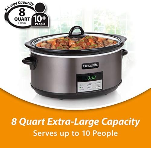 Crock-Pot 8 Quart Programmable Slow Cooker with Auto Warm - Choice 468