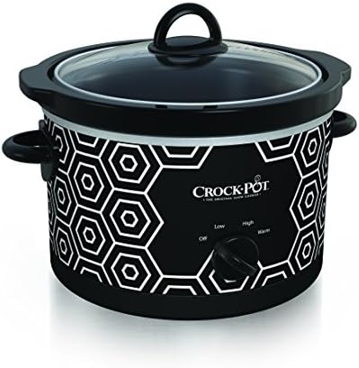 Crock-Pot 4.5 Quart Portable Slow Cooker – Black & White - Choice 917