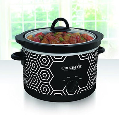 Crock-Pot 4.5 Quart Portable Slow Cooker – Black & White - Choice 917