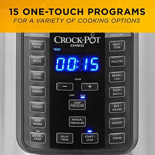 Crock-Pot Express Crisp 8 Quart 10-in-1 Pressure Cooker - Choice 628