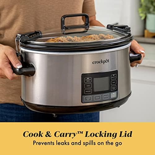 Crock-Pot 7 Quart Portable Programmable Slow Cooker with Timer - Choice 694