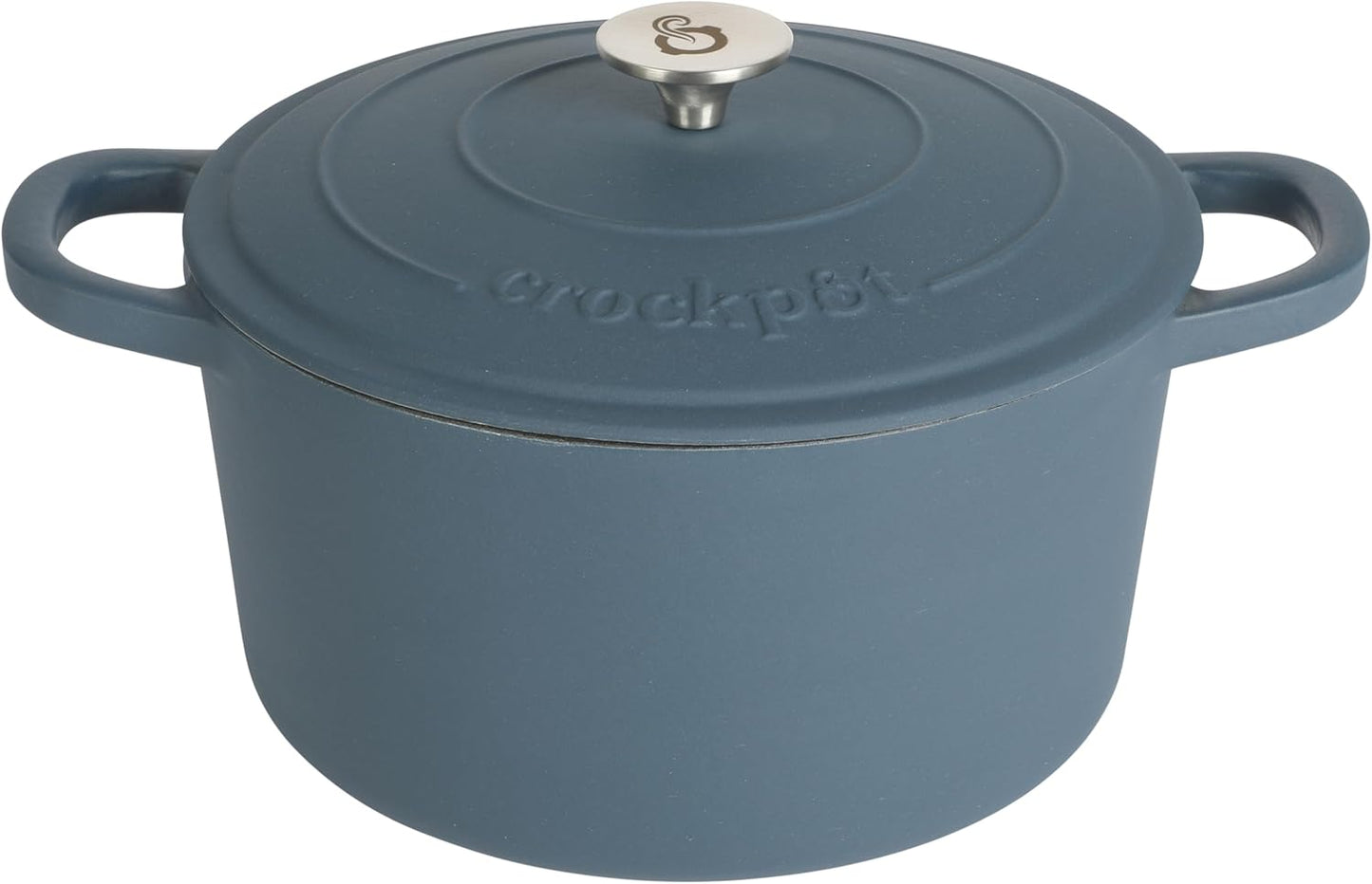 Crock-Pot 3 Quart Enameled Cast Iron Dutch Oven – Aqua - Choice 135