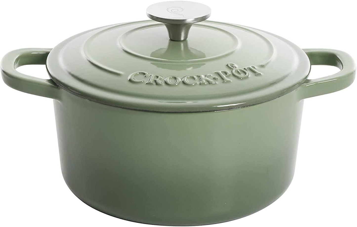 Crock-Pot 3 Quart Enameled Cast Iron Dutch Oven – Aqua - Choice 135
