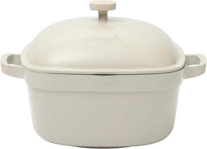 Crock-Pot 3 Quart Enameled Cast Iron Dutch Oven – Aqua - Choice 135