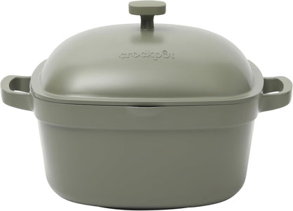 Crock-Pot 3 Quart Enameled Cast Iron Dutch Oven – Aqua - Choice 135